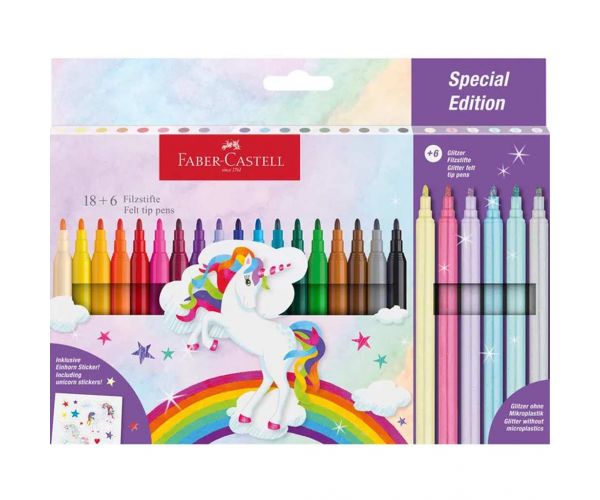 Faber-Castell: set flomastera od 24 komada s jednorozima