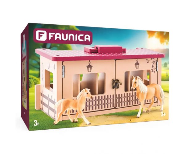 Faunica: Fa lovarda ló figurákkal 3db-os játékszett – Woodyland