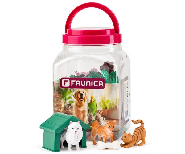 Faunica: Háziállatok játékszett vödörben - Woodyland