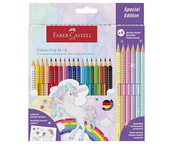 Faber-Castell: 24-dijelni GRIP set olovaka u boji sa 6 pastelnih boja