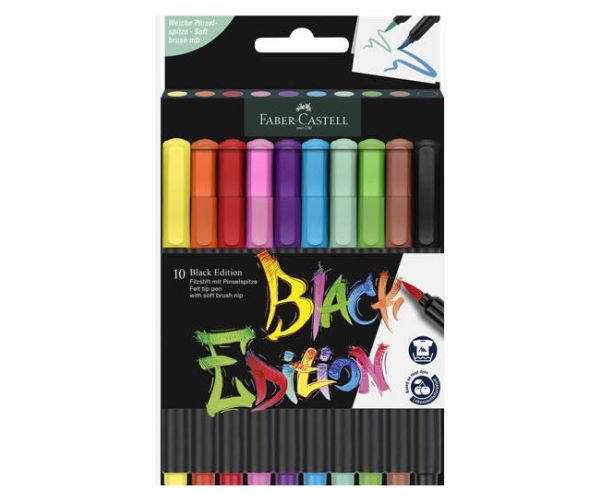 Faber-Castell: Black Edition 10-dijelni set flomastera u boji