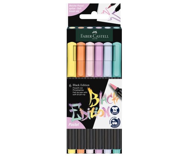 Faber-Castell: Black Edition pastelnih boja set od 6 flomastera u boji
