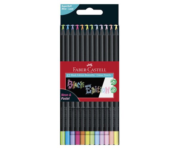 Faber-Castell: Black Edition Set olovaka pastelnih boja od 12 komada