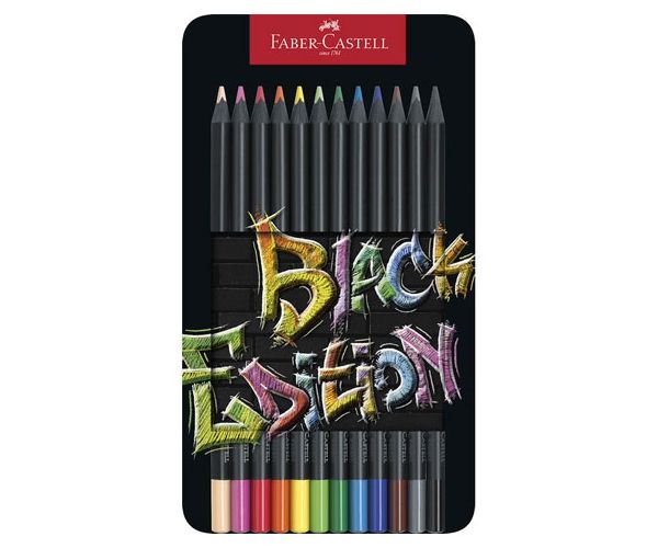 Faber-Castell: Black Edition set olovaka u boji od 12 komada u metalnoj kutiji