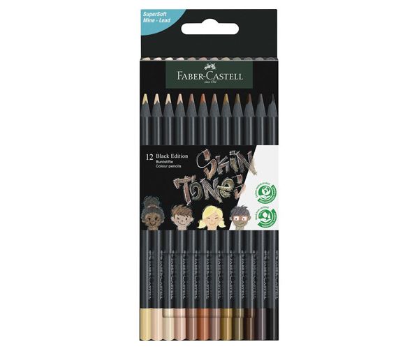 Faber-Castell: Black Edition Skin Tone 12-dijelni set olovaka u boji tijela