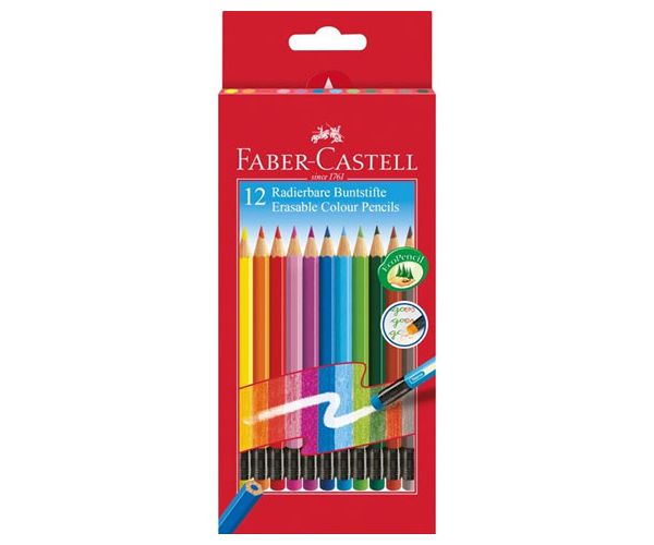 Faber-Castell: Bojice s gumicom - 12 kom