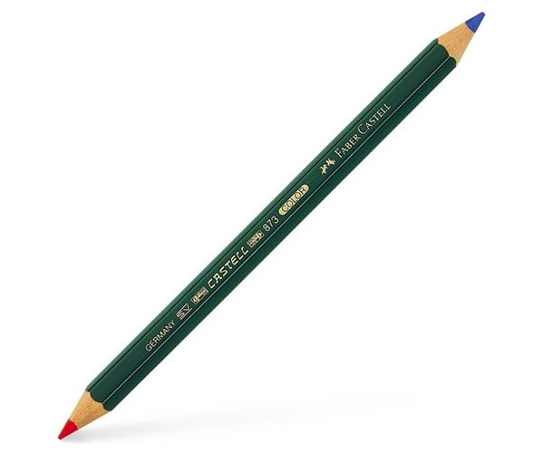 Faber-Castell: Dvostrana bojica, debela, crveno-plava