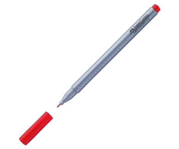 Faber-Castell: Grip Finepen crvena kemijska 0,4mm