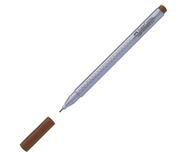 Faber-Castell: Grip Finepen smeđa kemijska 0,4mm