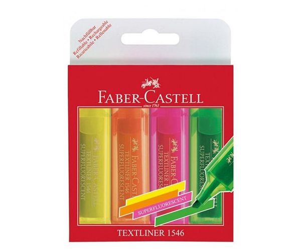Faber-Castell: Highlighter za ponovno punjenje 1546 set od 4 komada