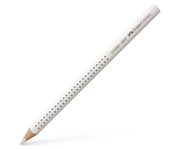 Faber-Castell: Jumbo Grip drvena bojica bijele boje
