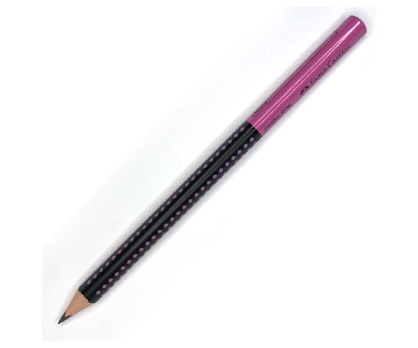 Faber-Castell: Jumbo Grip HB grafitna olovka ružičasto-crna 1kom