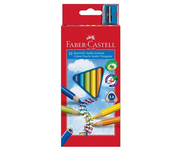 Faber-Castell: Junior bojice, 10 kom, sa šiljilom