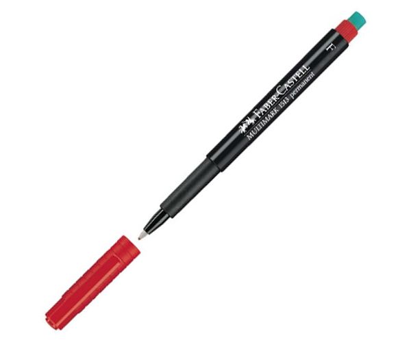 Faber-Castell: Multimark crveni alkoholni flomaster F, 0,6mm