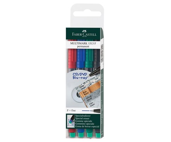 Faber-Castell: Multimark set alkoholnih flomastera - 0,6mm - 4 kom
