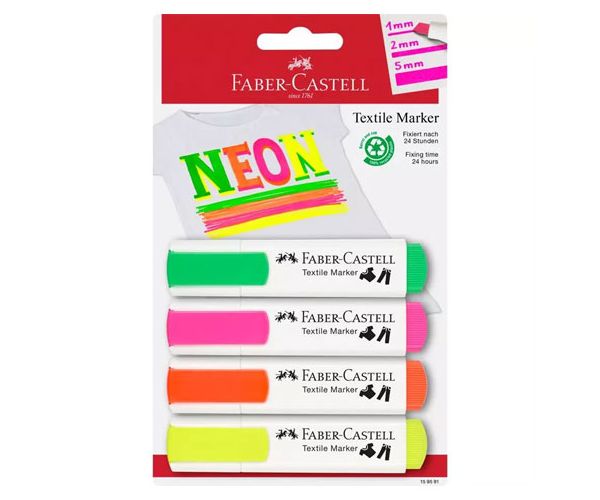 Faber-Castell: Neon boja set markera 4kom
