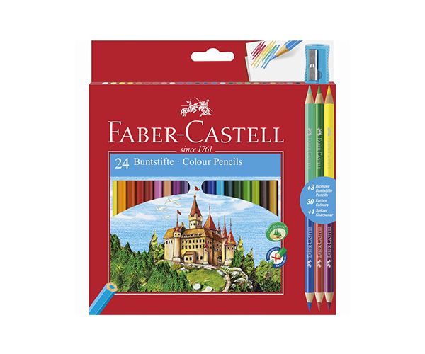 Faber-Castell: Set drvenih bojica 24+3 komada