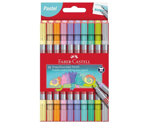 Faber-Castell: Set od 10 dvostranih flomastera pastelnih boja