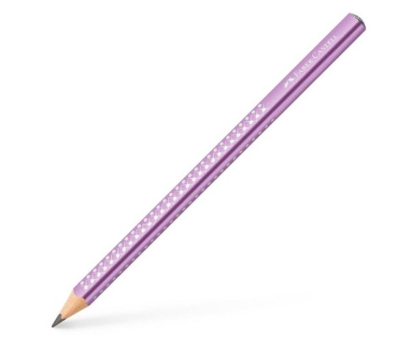 Faber-Castell: Sparkel Jumbo biserna metalik ljubičasta grafitna olovka B