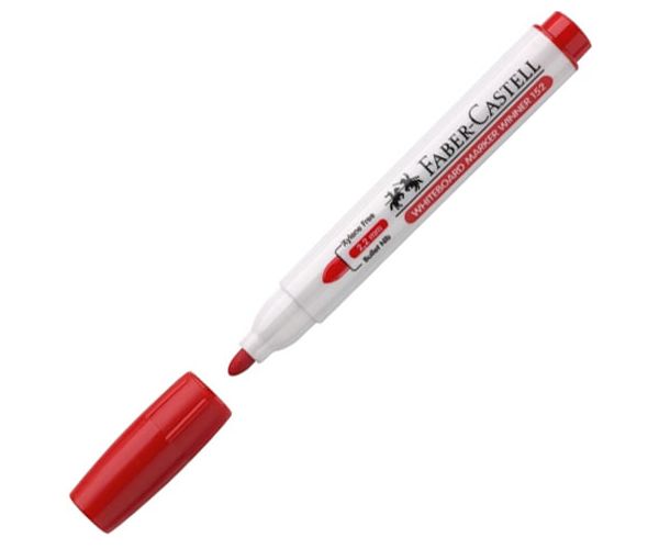 Faber-Castell: Winner flomaster crvene boje za pisanje po ploči s okruglim vrhom