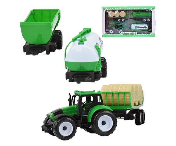 Farmer Truck: Poljoprivredni traktor set sa prikolicama 28cm