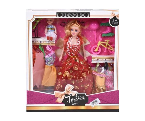 Fashion Girl: Lutka sa biciklom i dodacima 28cm
