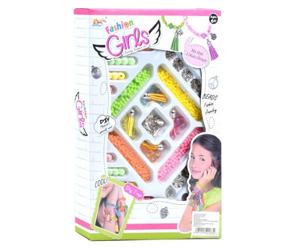 Fashion Girls: Set za izradu nakita sa 100+ šarenih perli i privjesaka