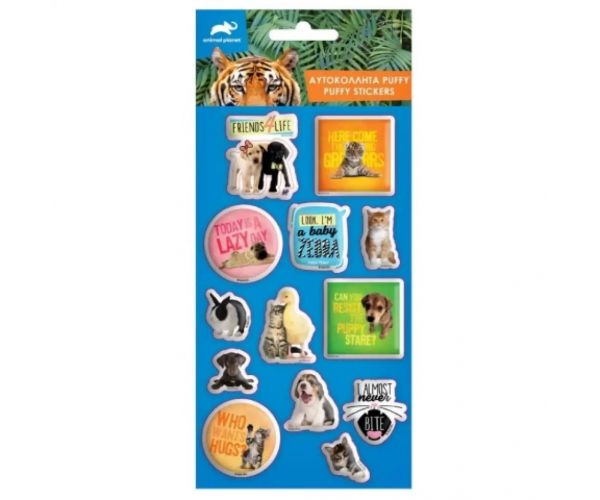 Animal Planet 3D pufasti set matrica 10x22cm na listu