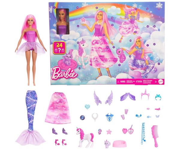 Barbie Dreamtopia Adventski kalendar s 24 iznenađenja - Mattel