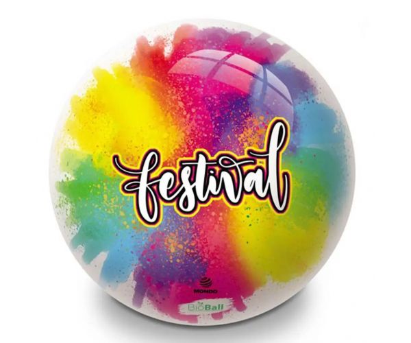 Festival színes BioBall gumilabda 23cm - Mondo Toys