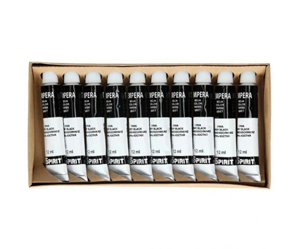 Crna tempera u tubi 12ml 1kom