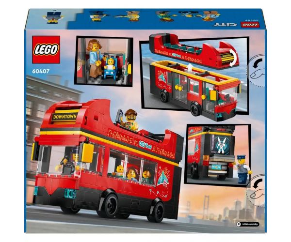 LEGO® City: Crveni dvokatni turistički autobus (60407)
