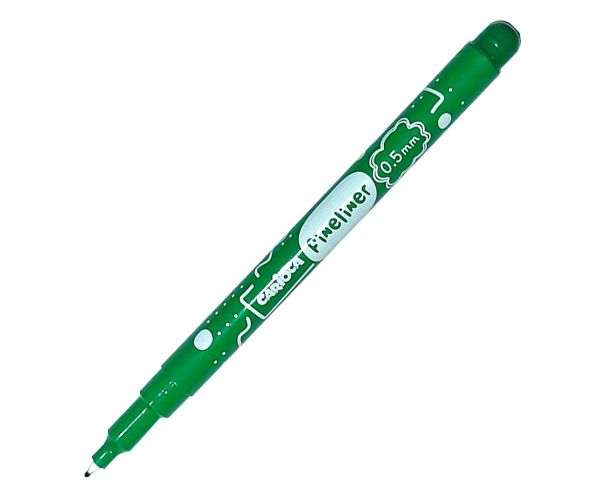 Fineliner igleni flomaster, zelene boje, 0,5 mm - Carioca