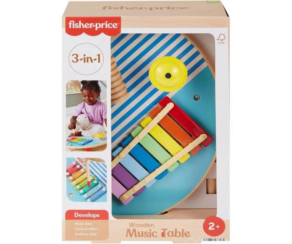 Fisher-Price: Wood Fa xilofonos zeneasztalka - Mattel