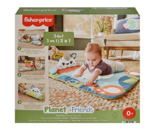 Fisher-Price: Pandamatrac összetekerhető játszószőnyeg - Mattel