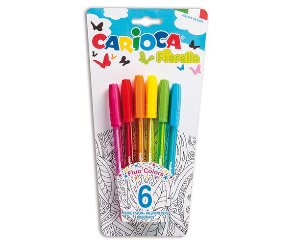 Fiorella kemijske olovke u boji set od 6 kom - Carioca