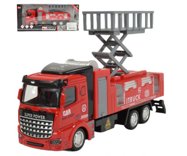 Fire Rescue: Vatrogasno vozilo s podiznom košarom 19 cm