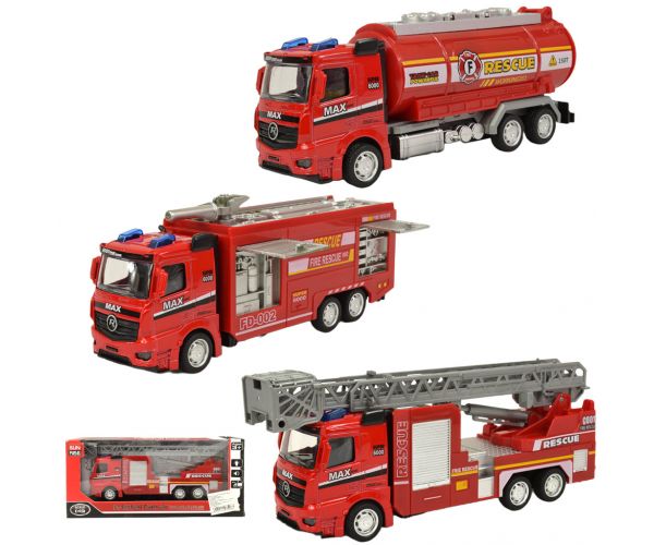 Fire Rescue: Zamašnjak vatrogasno vozilo sa svjetlom i zvukom u više verzija 19cm 1kom