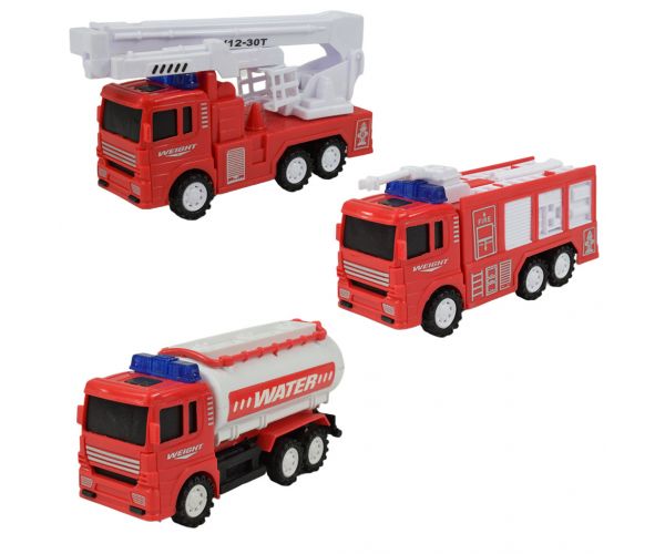 Fire Truck: Vatrogasno vozilo na zamašnjak u nekoliko verzija 13cm