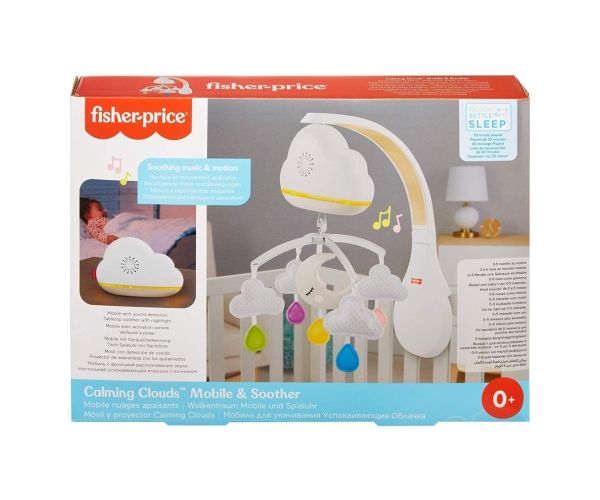 Fisher-Price: Umirujući oblaci 2 u 1 vrtuljak sa zvukom i svjetlom - Mattel