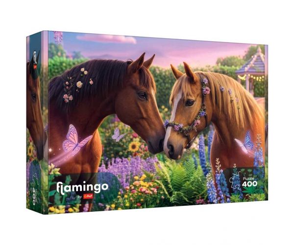 Flamingo by puzzle Gyönyörű lovak 400db-os puzzle - Trefl
