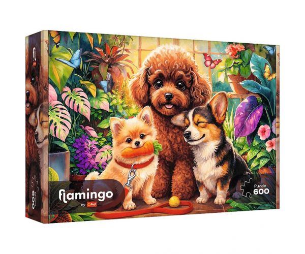 Flamingo by puzzle Kutyik az üvegházban 600db-os puzzle - Trefl
