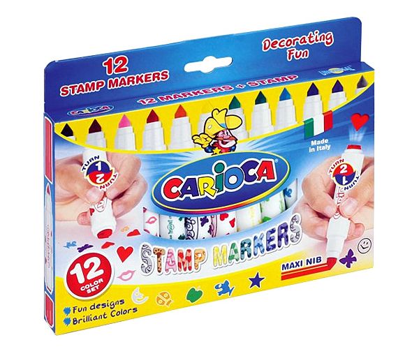 Flomaster pečat u setu 12 kom - Carioca