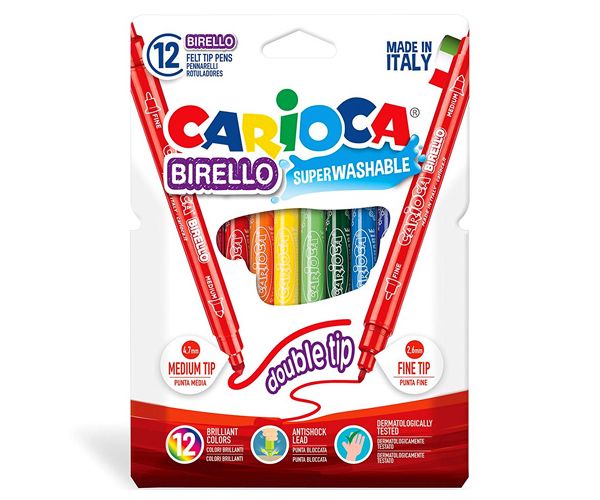 Flomasteri u boji sa dva vrha 12kom - Carioca