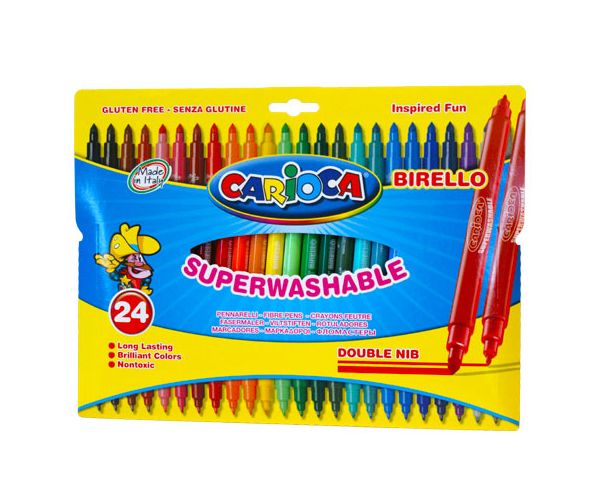 Flomasteri u boji sa dva vrha 24kom - Carioca