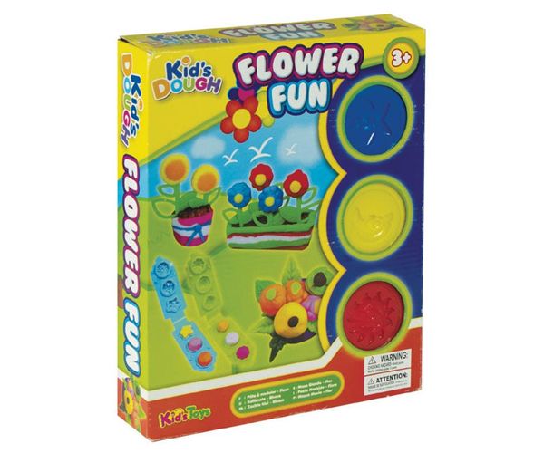 Flower plastelin set sa 3 boje