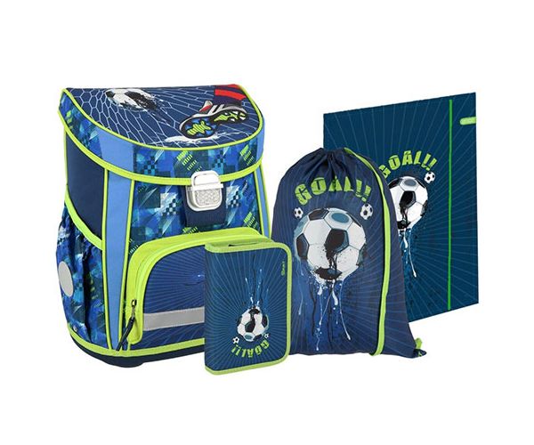 Football goal ergonomska školska torba s držačem za olovke set od 4 komada