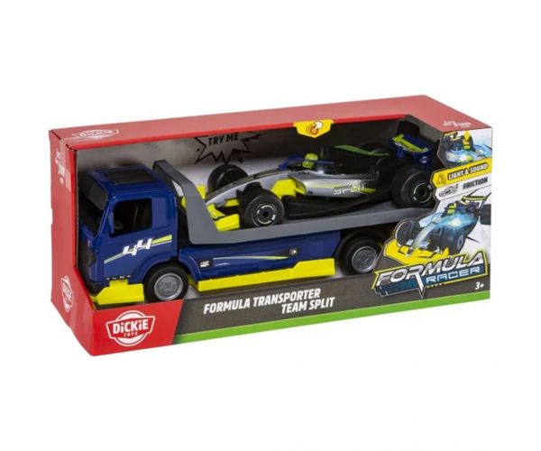 Formula Transporter - Team Split kisautóval - Simba Toys