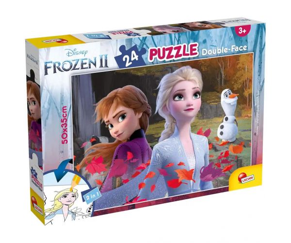 Jégvarázs 2 2 az 1-ben 24db-os puzzle és színező 50x35cm - Lisciani