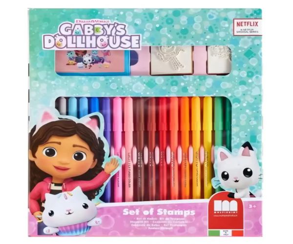 Gabi babaháza 18db-os nyomdaszett filctollal - Multiprint